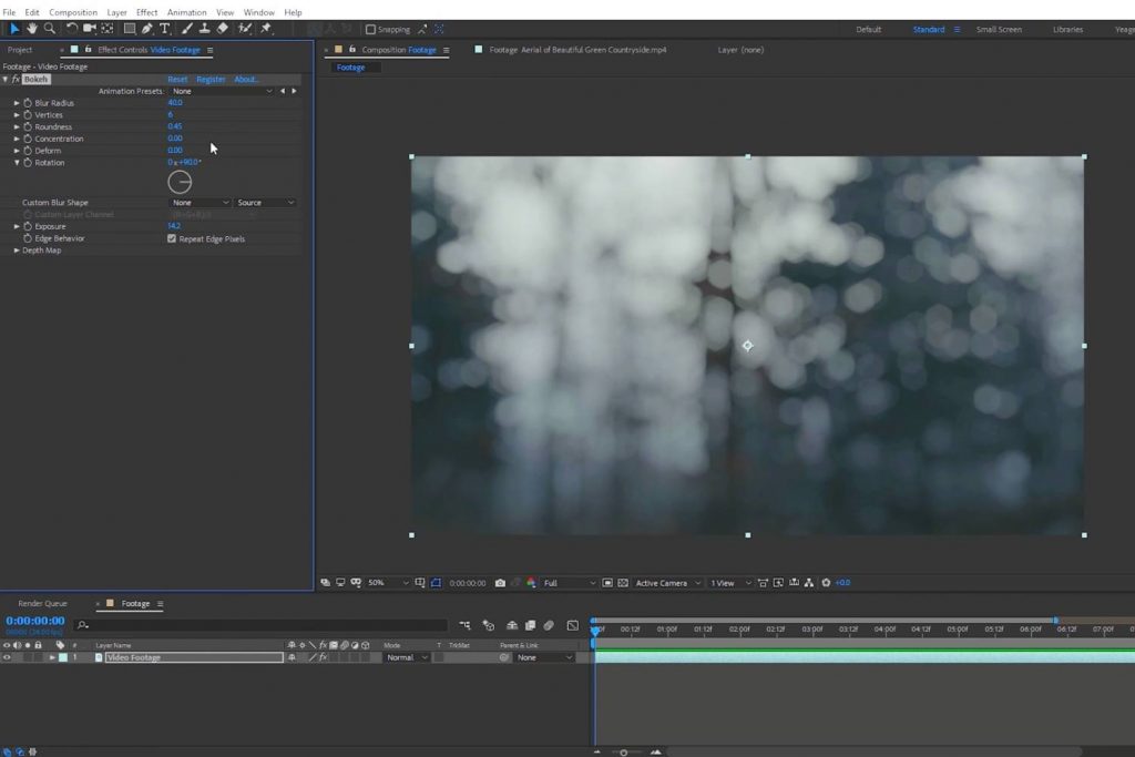 Can you add a bokeh background in editing