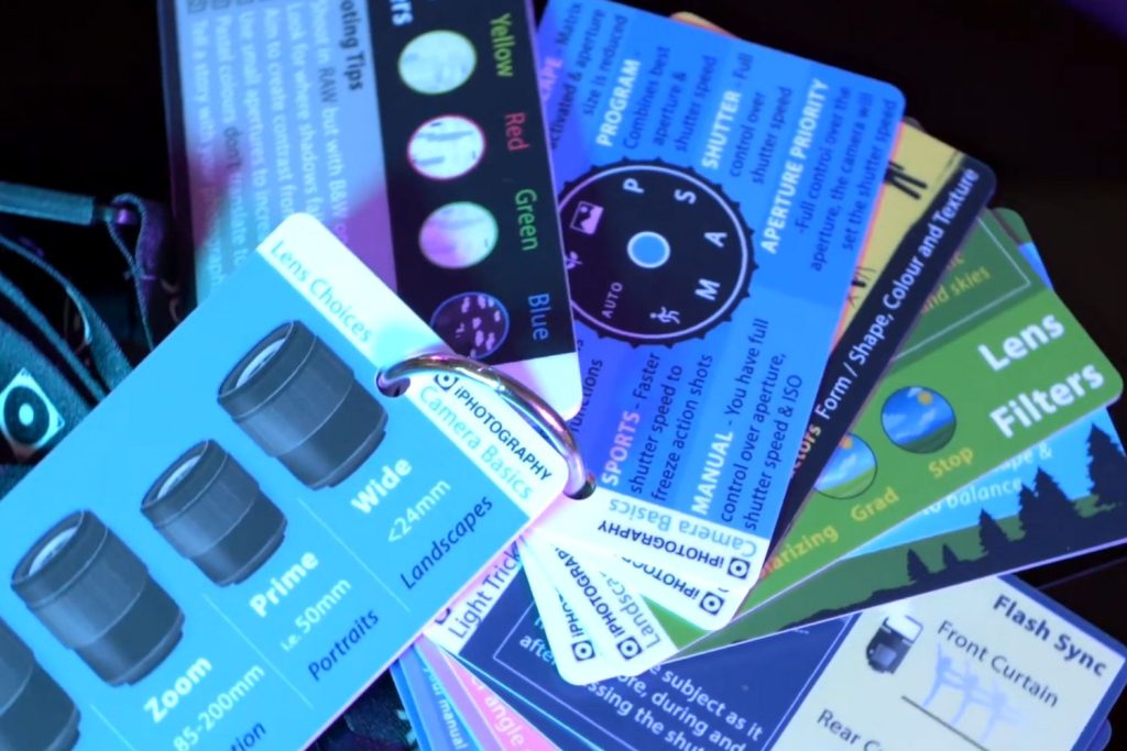 DSLR Cheat Sheet Cards