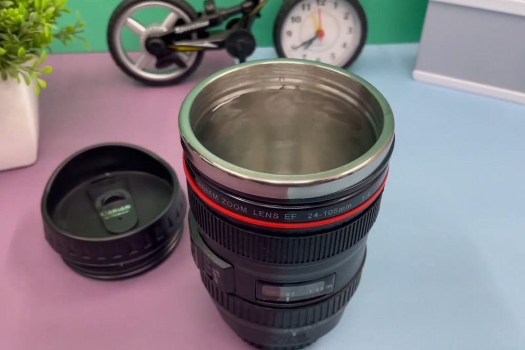 Lens coffee mug