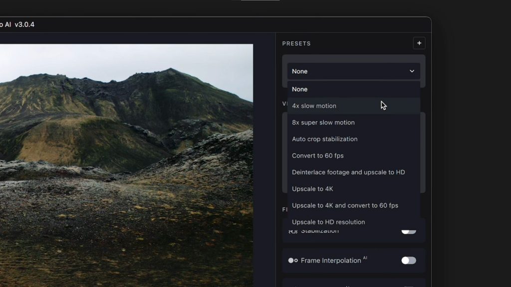 The Presets Interface