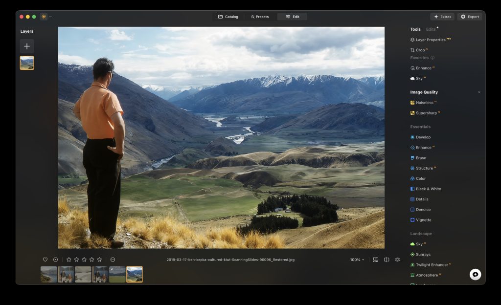 Luminar NEO Core Editing Tools