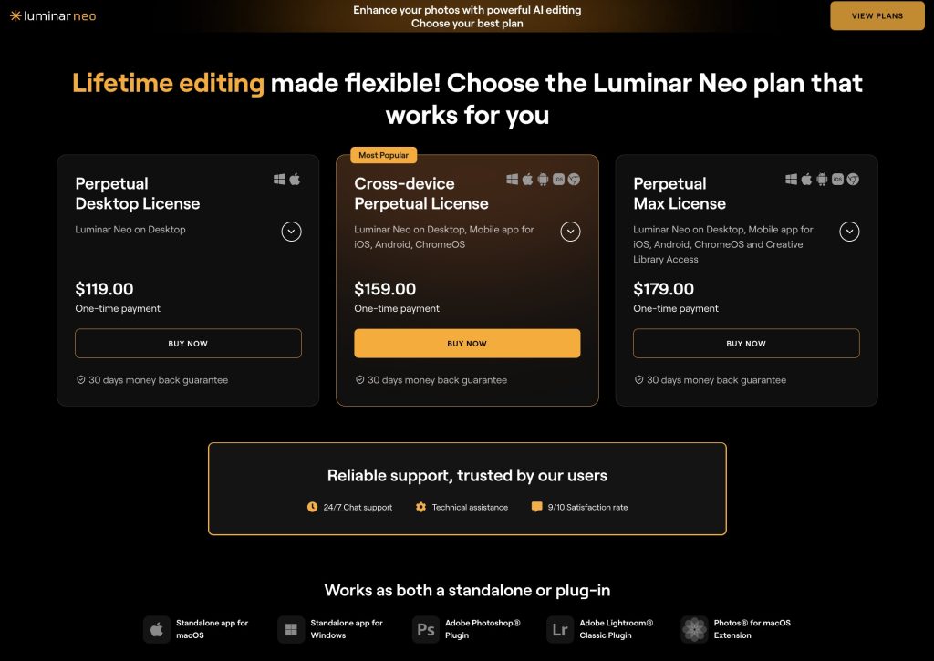 Luminar Neo Pricing