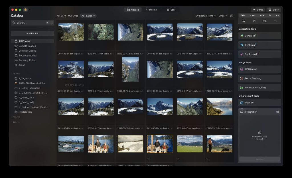 luminar neo vs lightroom file management